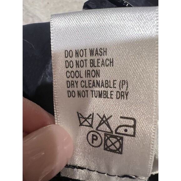 NWT Saks Fifth Avenue Wool Skirt Womens Blue Pencil - Damaged- Size 12 - Picture 6 of 6